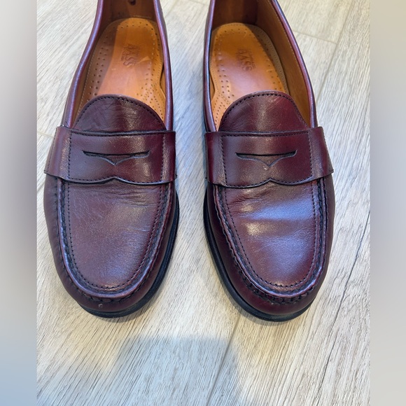 G.H. Bass & Co. Mens Burgundy Penny Loafer Dress Shoes 11 M - Picture 3 of 13